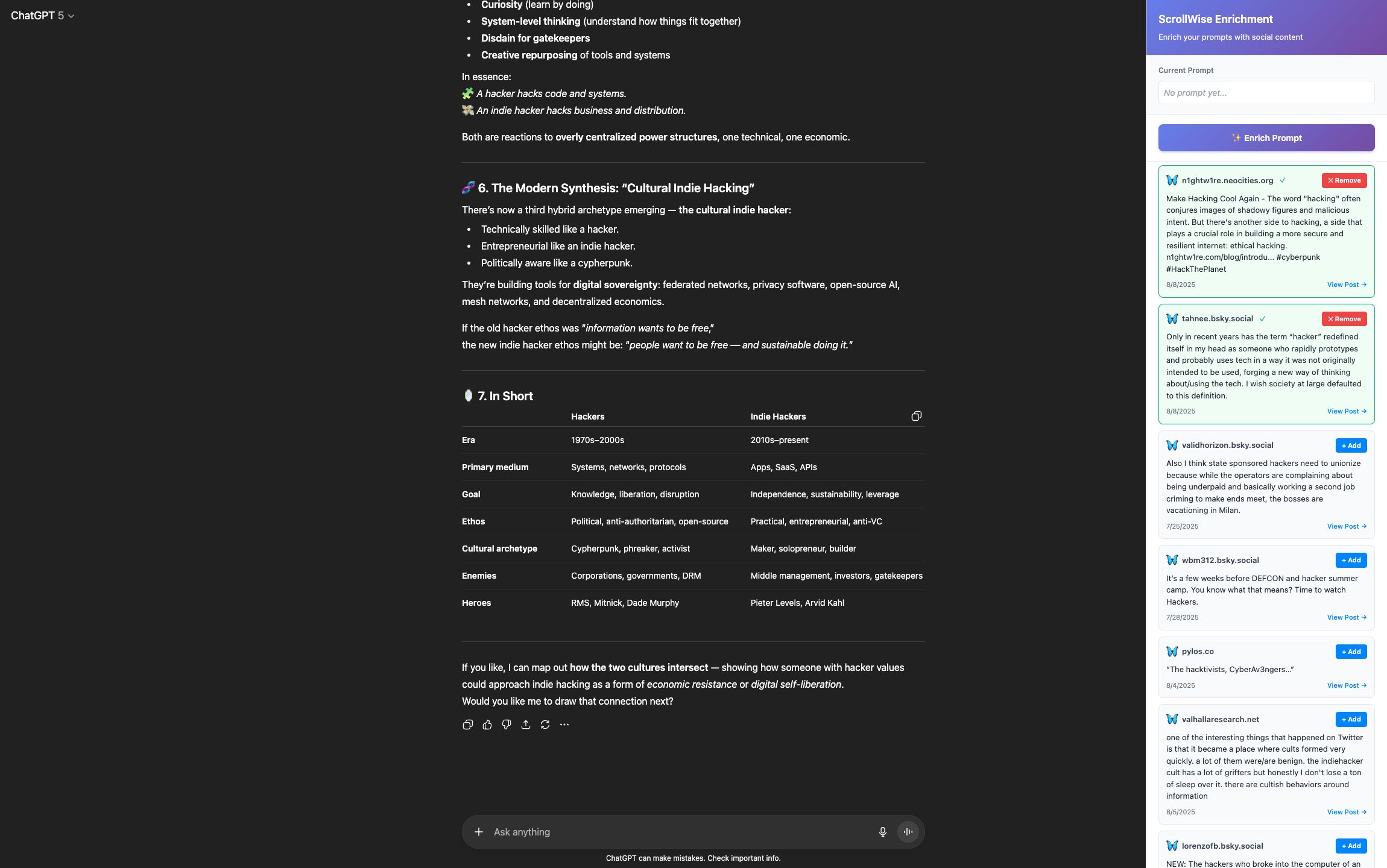 screenshot of the new ScrollWise UI (currently pre-production)